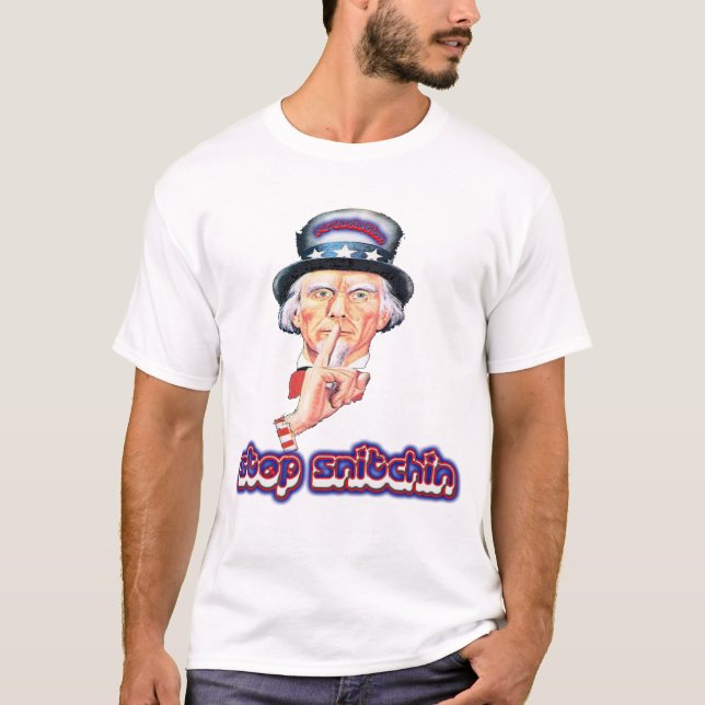 RE--EVOLUTIONstoppSnitchin utslagsplats Tee (Framsida)