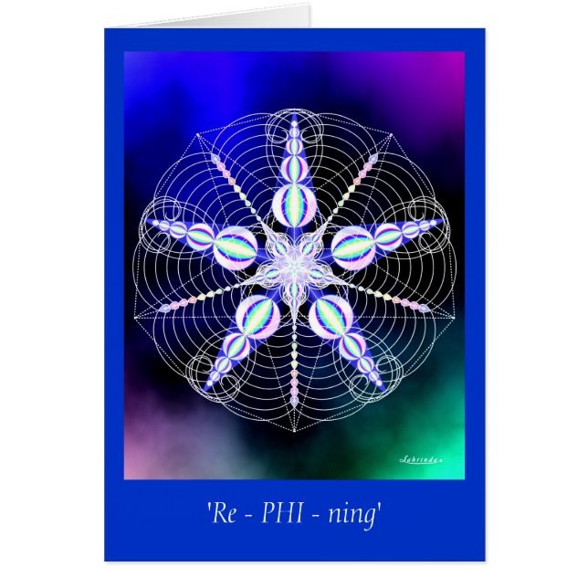 "Re-PHI-ning" Hälsningskort (Framsidan)