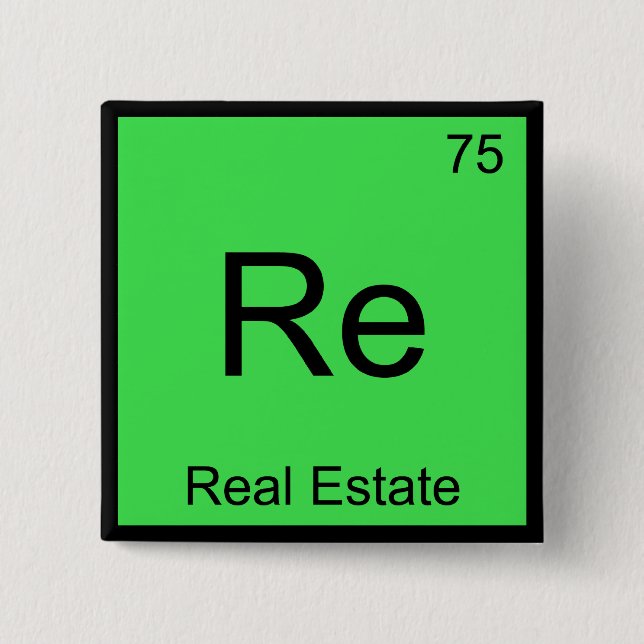 Re - Real Gods-kemi-Inslag-symbol - Funny T Knapp (Framsida)