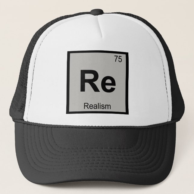 Re - Realism Filosofi Kemi Periodiska Systemet Truckerkeps (Framsida)