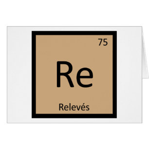 Re - Relevés Kemisk Periodiska System Symbol Hälsningskort