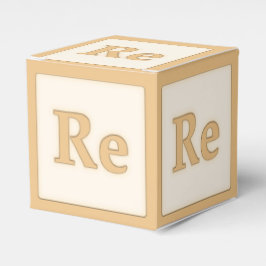"Re" Solfeggio Musical Baby Blocks Orange Presentaskar