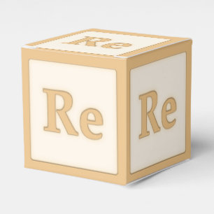 "Re" Solfeggio Musical Baby Blocks Orange Presentaskar