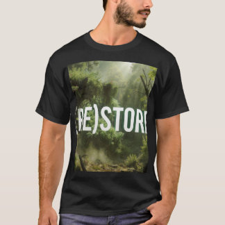 (RE)STORE - Skog Natur Läker Typografi Sinnesro T Shirt