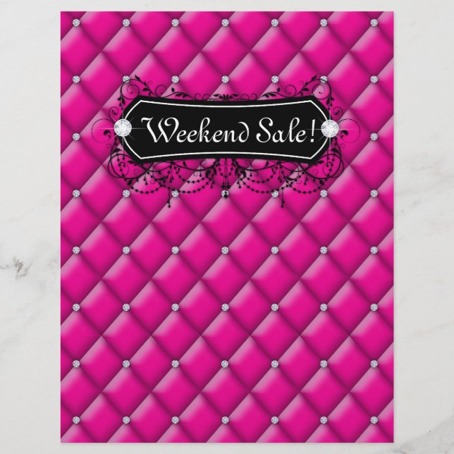 REA Flyer Mode Smycken Rosa Diamant Tuftad (Framsidan)