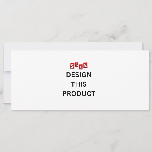 REA! Inbjudan - 10,2 cm x 23,5 cm - Anpassad (Framsida)