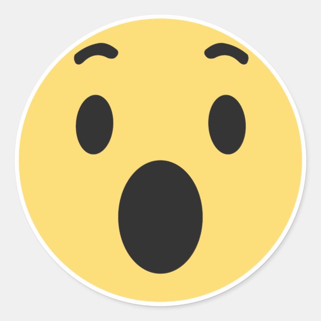 Reação Uau Runt Klistermärke (Framsida)