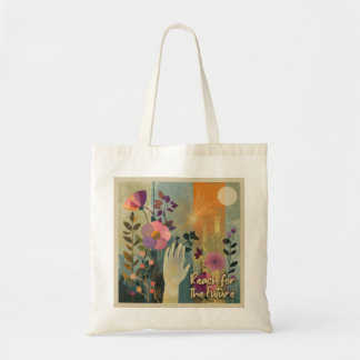 Reach for Future - Solarpunk Tote Bag Tygkasse