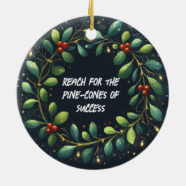 Reach för Gräs-konerna med lyckad jul Julgransprydnad Keramik