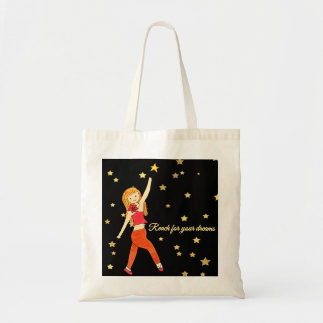 Reach for Heavens Tote Bag Tygkasse (Framsidan)