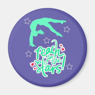 Reach for Stars Gymnastics Tumbling Magnet