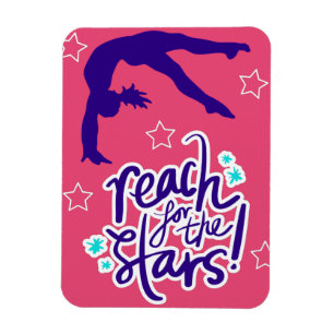 Reach for Stars Gymnastics Tumbling Magnet
