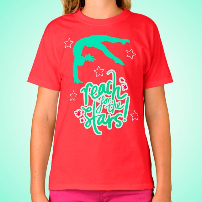 Reach for Stars Gymnastics Tumbling T-Shirt (Skapare uppladdad)