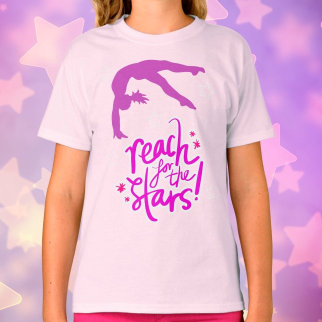 Reach for Stars Gymnastics Tumbling T-Shirt (Skapare uppladdad)