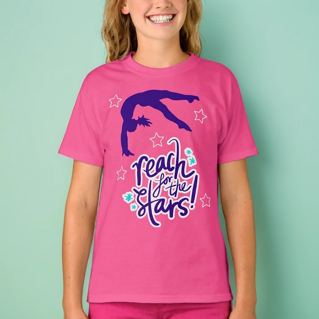 Reach for Stars Gymnastics Tumbling T-Shirt (Skapare uppladdad)