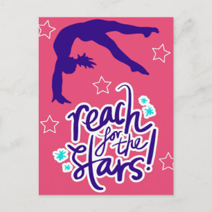 Reach for Stars Gymnastics Tumbling Vykort