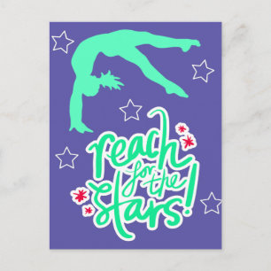 Reach for Stars Gymnastics Tumbling Vykort