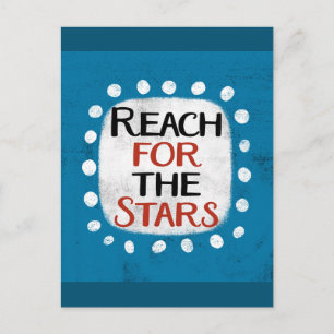 Reach for Stars Postcard Vykort