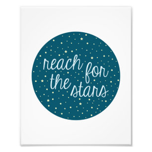 Reach for Stars Space Wall Art Fototryck