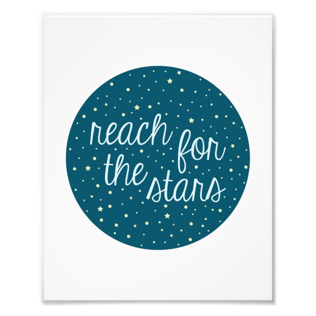 Reach for Stars Space Wall Art Fototryck (Framsidan)