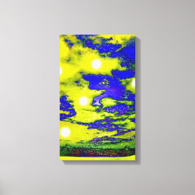 Reach för stjärnkonsten canvastryck (Framsida)