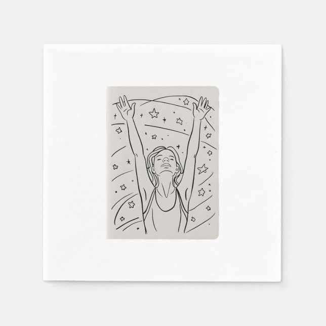 Reach för stjärnor pappersservett (Framsidan)