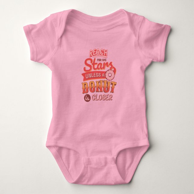 Reach för stjärnorna baby T T Shirt (Framsida)