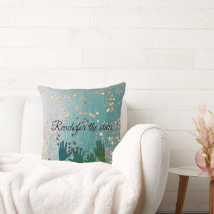 Reach för stjärnorna dekorativ kudde