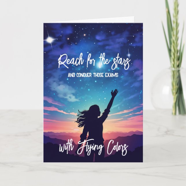 Reach för stjärnorna GCSE ALevel SAT Kort (Framsida)