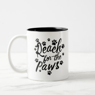 Reach for Tass typography Två-Tonad Mugg