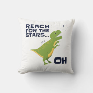 Reach for the Stars Funny T-Rex Kort Arm Kudde