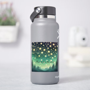 Reach for the Stars - Grönt shades Starry Night Klistermärken