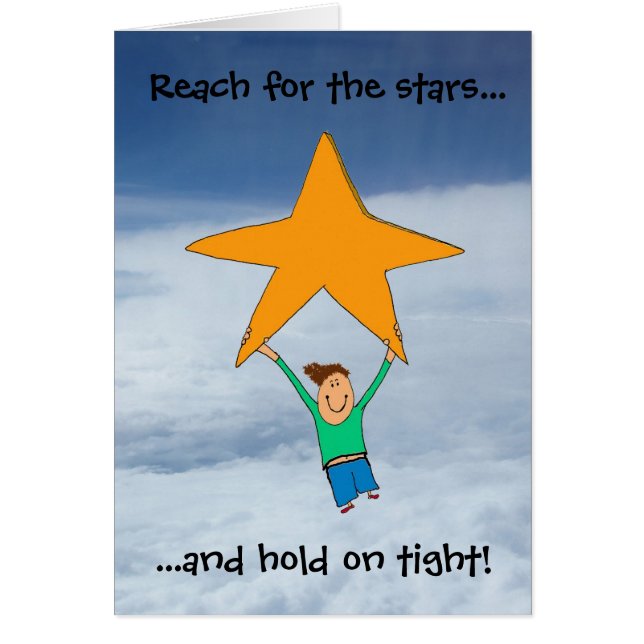 Reach for the stars... hälsningskort (Framsidan)