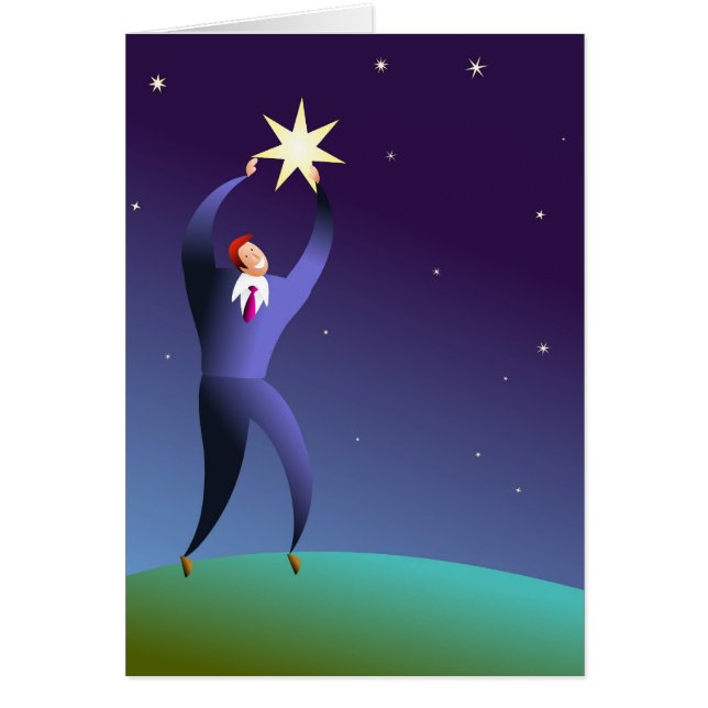 Reach for the Stars Hälsningskort (Framsidan)