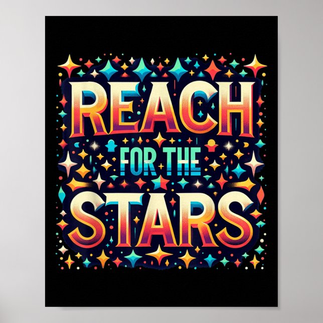 Reach For The Stars Motivational  Poster (Framsidan)