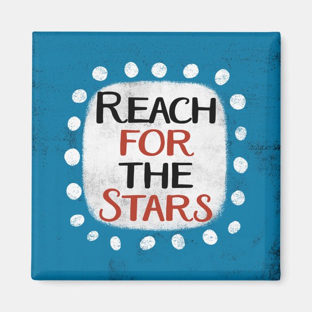 Reach for the Stars Refrigerator Magnet (Framsidan)