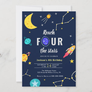 Reach Four, Stars 4e födelsedagen Inbjudningar