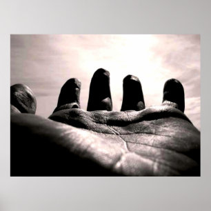 Reach hand andlig genom läkning av kärlek poster