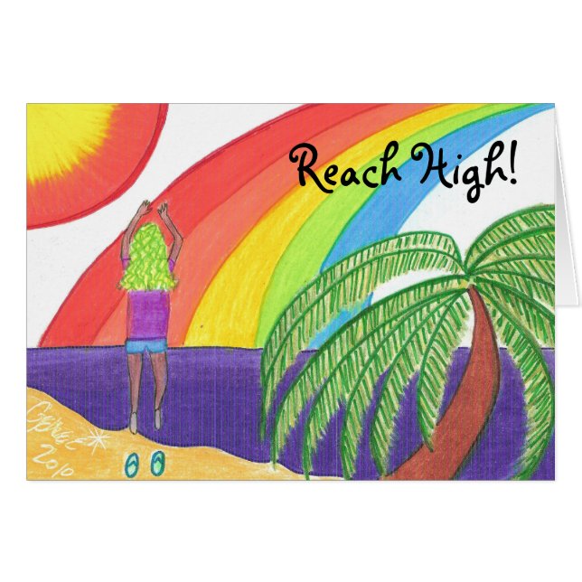Reach High! Hälsningskort (Framsidan Horizontal)
