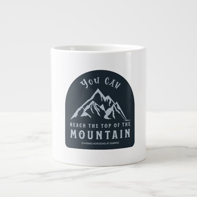 Reach the Top of the Mountain Jumbo Mugg (Framsidan)