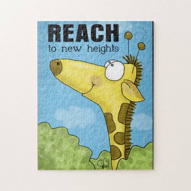 Reach to New Heights Giraffe Pussel (Vertikal)