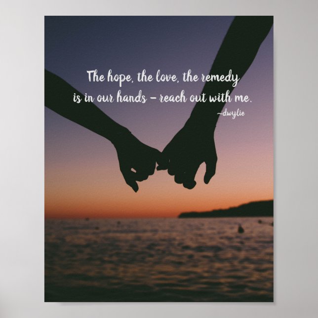 Reach ut med mig poster (Framsidan)