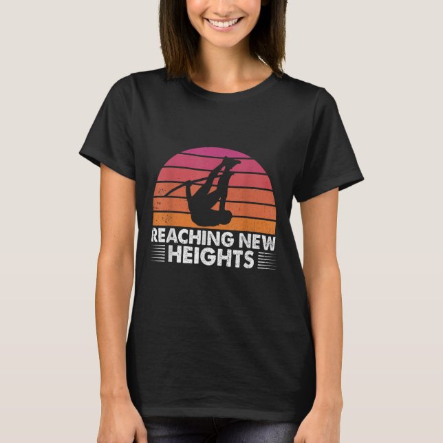 Reaching New Heights, Le Vault Funny Le Vault Jump T Shirt (Framsida)