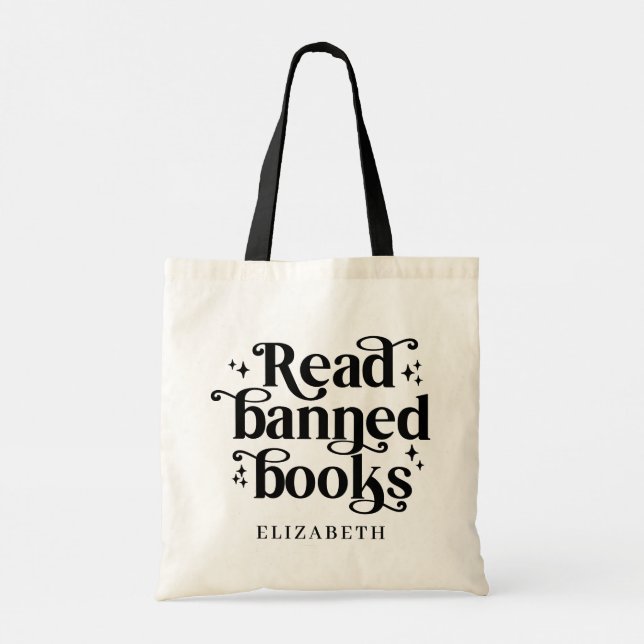 Read Banned Books Book Lover's Gift Tygkasse (Baksida)