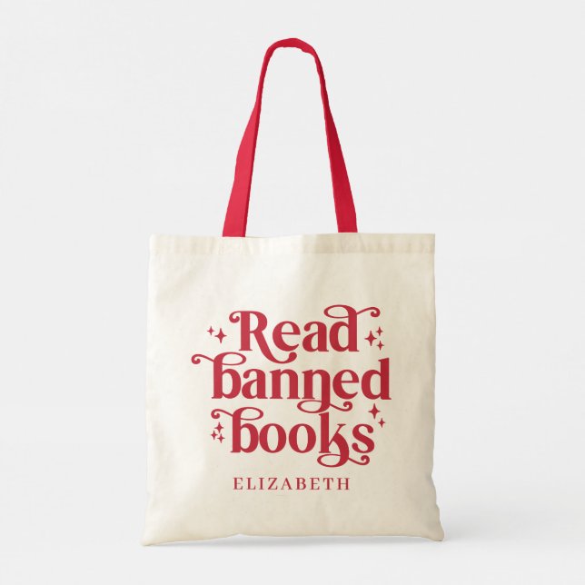 Read Banned Books Book Lover's Gift Tygkasse (Baksida)
