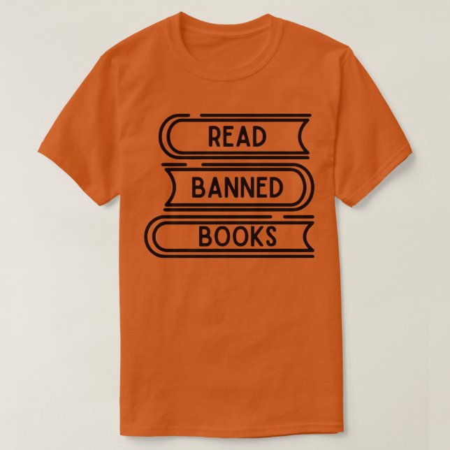 Read Banned Books Funny Book Lover World Book Day  T Shirt (Design framsida)