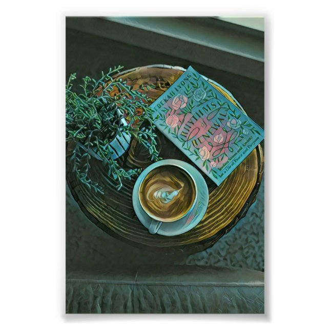Read Books, Drink Coffee Fototryck (Framsidan)
