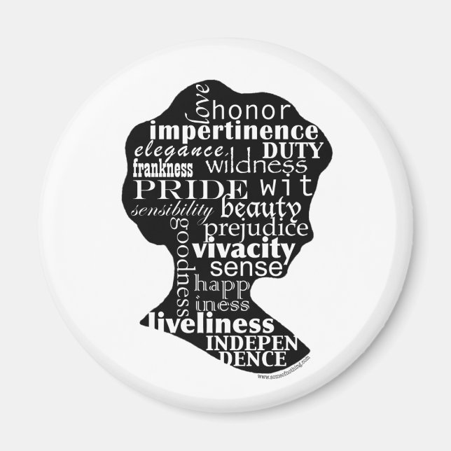 Read Jane Austen Cameo Magnet (Framsidan)