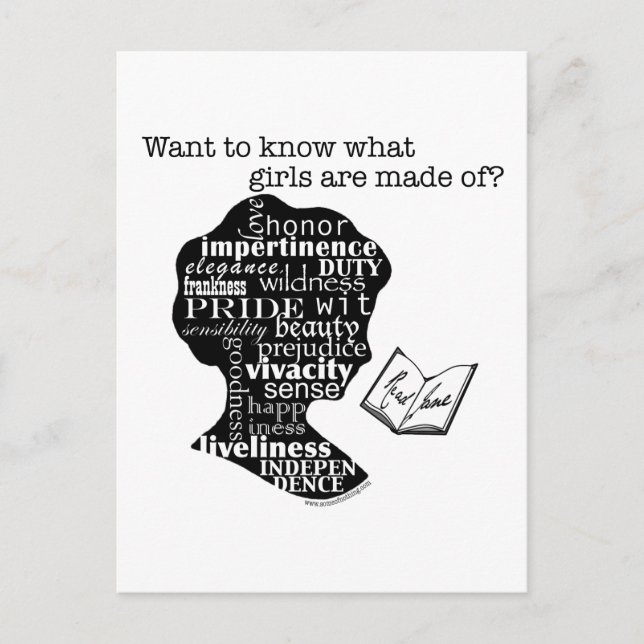 Read Jane Austen Vykort (Framsida)