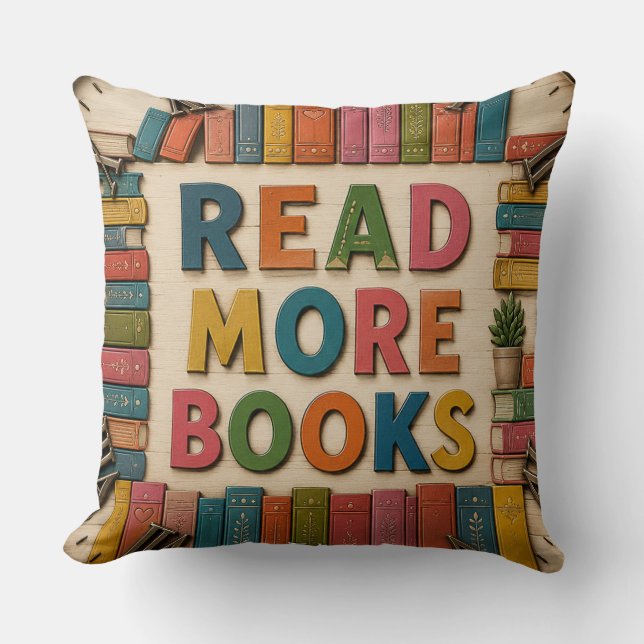 Read More Books Reading Classroom  Kudde (Framsida)